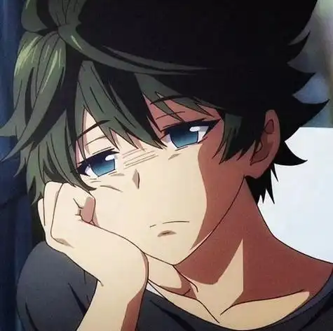 动漫男头微丧高冷男生头像