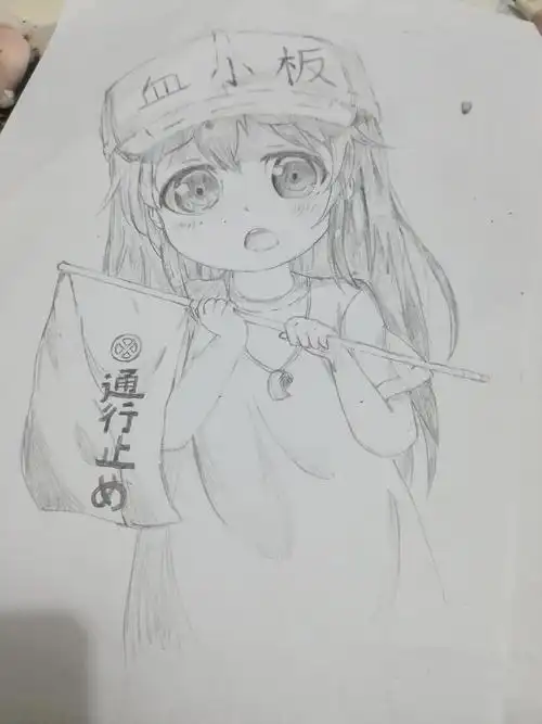 铅笔画之血小板