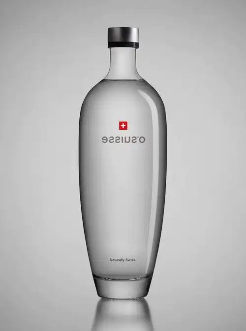 瑞士饮用水osuisse品牌形象和瓶子设计