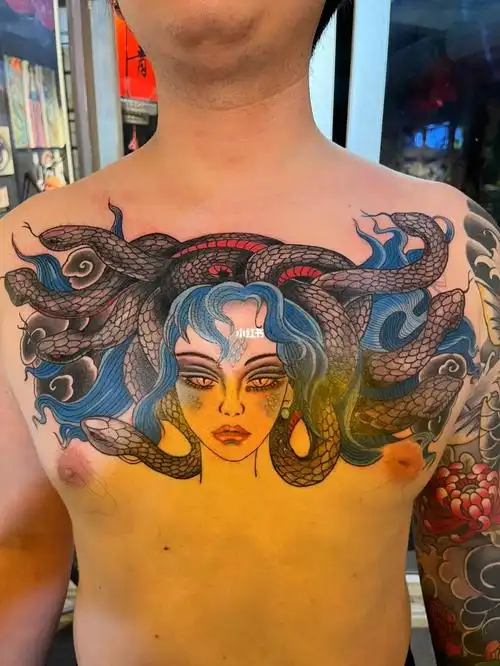 美杜莎纹身  #纹身设计