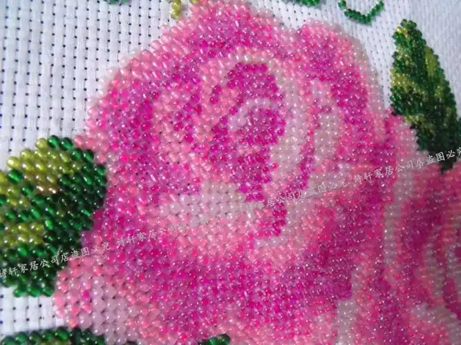 钟表十字绣全珠绣合家幸福2021新款客厅玫瑰花彩珠绣珠子绣串珠绣