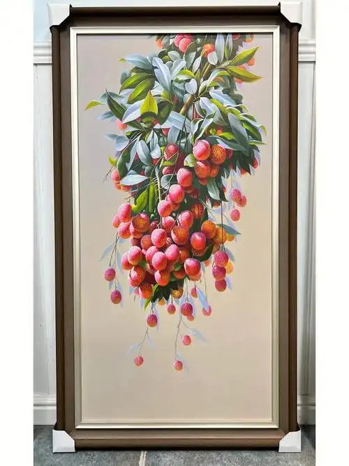 励志荔枝纯手绘油画6070120