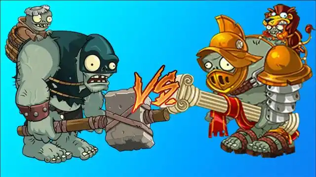 植物大战僵尸:黑暗巨人vs罗马巨人,同等条件下,哪个巨人最牛