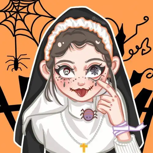 万圣节头像坏种修女