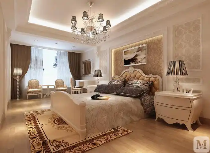 0万191㎡简欧四房装修轻奢简欧舒服风格