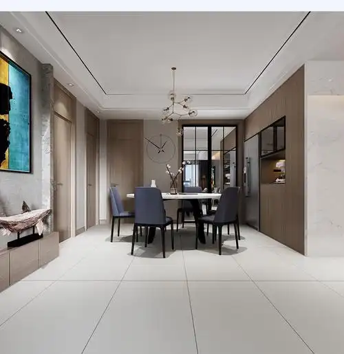 莫兰迪素色客厅地砖600x1200美容院暖色瓷砖侘寂风奶油黄厨房墙砖