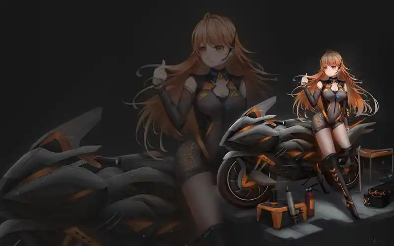 qq飞车小橘子同人绘画【加速视频】没法分p,上色见下一个视频