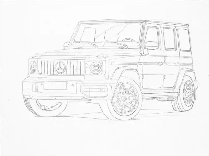 【jason】男人的梦想之车——手绘奔驰g63(2020)