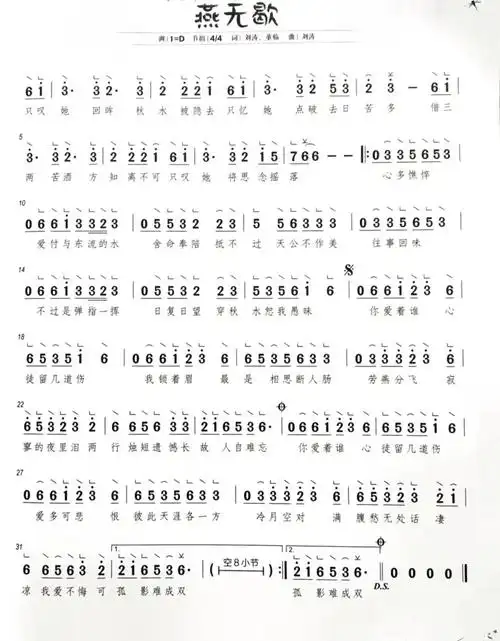 古筝流行曲  #古筝曲谱  #古风歌曲  #燕无歇