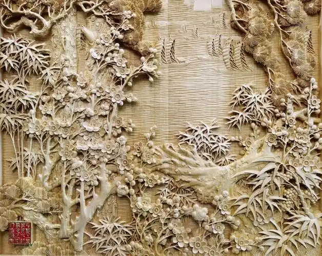 陆光正大师作品入驻月亮湾a区别墅玄关!