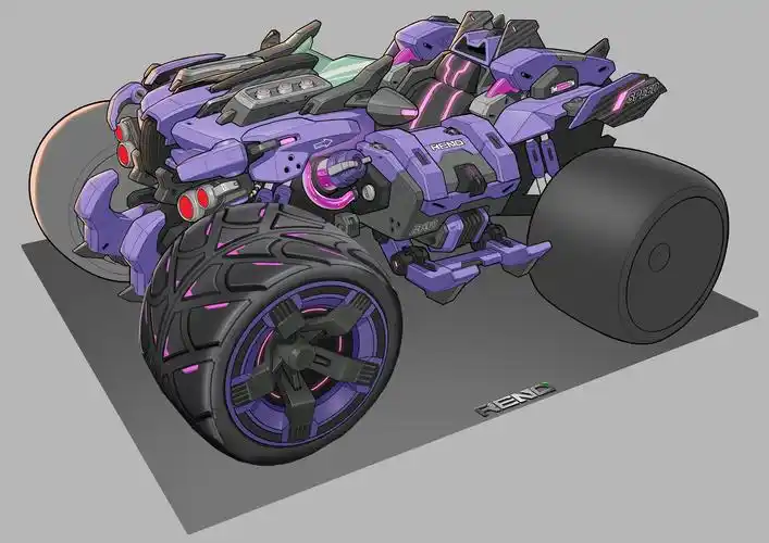 qq飞车手游雷诺皮肤设计