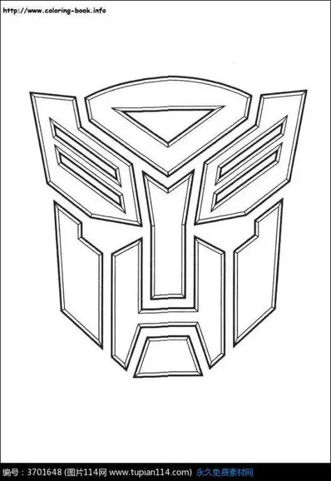 变形金刚头部简笔画最简单变形金刚标志简笔画图片变形金刚擎天柱简笔