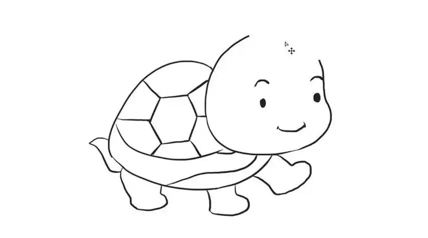 小林简笔画教你如何画可爱的小乌龟简笔画画法幼儿儿童绘画教程