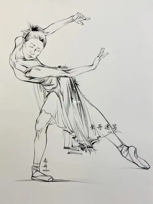 舞蹈人物速写大动态966图78画画日常