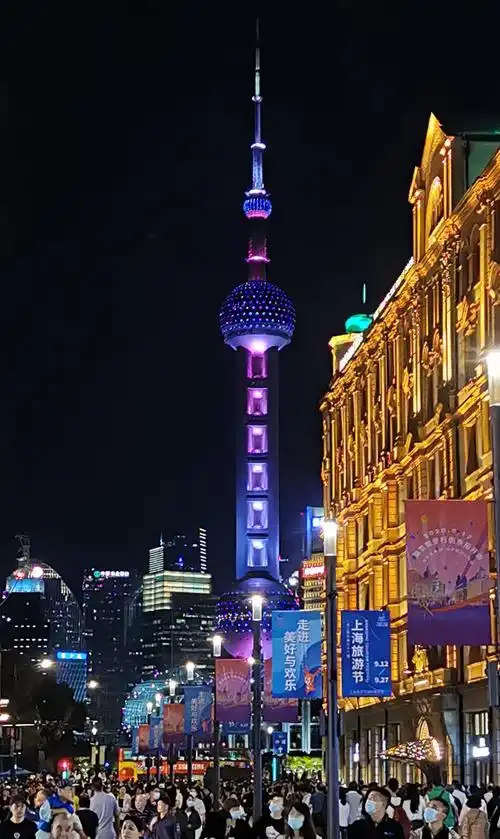 逛逛南京路步行街 - 花粉随手拍夜景 花粉俱乐部