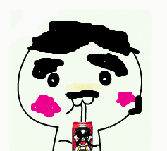 卡通饮料喝饮料发呆gif动图_动态图_表情包下载_soogif