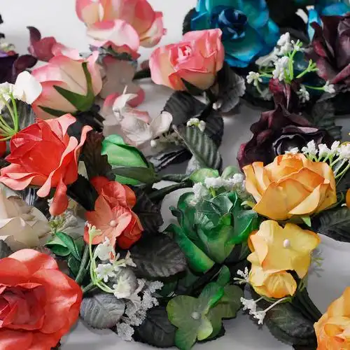 rose flower candle ring floral design arrangement wreath wedding