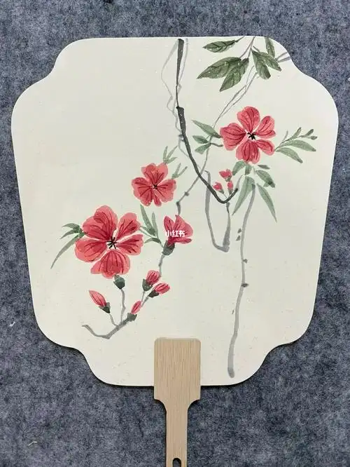 写意花鸟  #手绘国画团扇#凌霄花开  #国画练习打卡