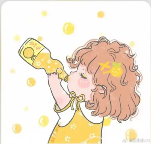 动漫#82#二次元新鲜事#    喝汽水可爱女生   闺蜜头像  侵删