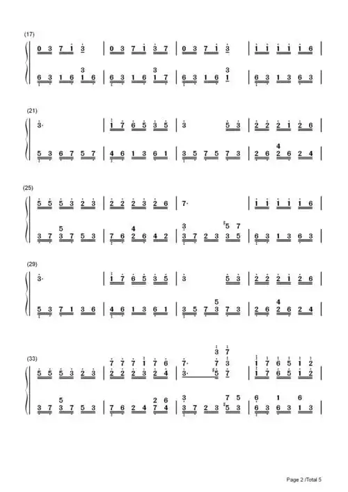 独角戏-许茹芸双手简谱预览2