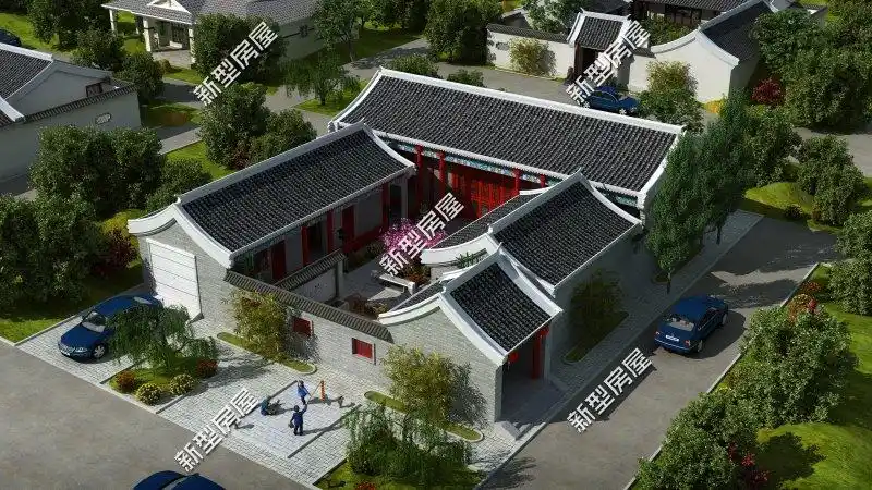 浓浓中国味,10套经典中式三合院合集,有房有院才是家