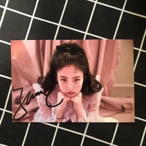 款式8金智妮亲笔签名照金智妮签名照送女朋友送同学金智妮周边毕业