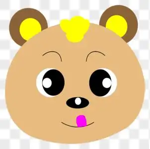 可爱小熊头像图片素材