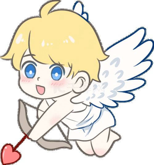 情人节爱神丘比特之箭一箭穿心动图gif520