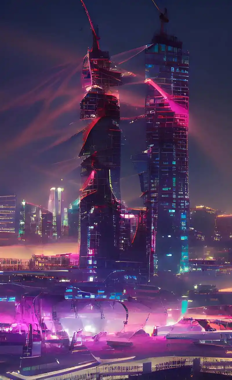 赛博朋克下的杭州,猜猜都是哪儿@dou 小助手 #这座城市  - 抖音