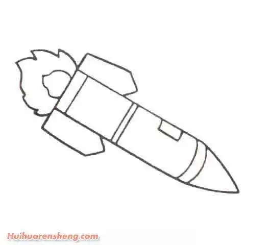 火箭炮简笔画图片
