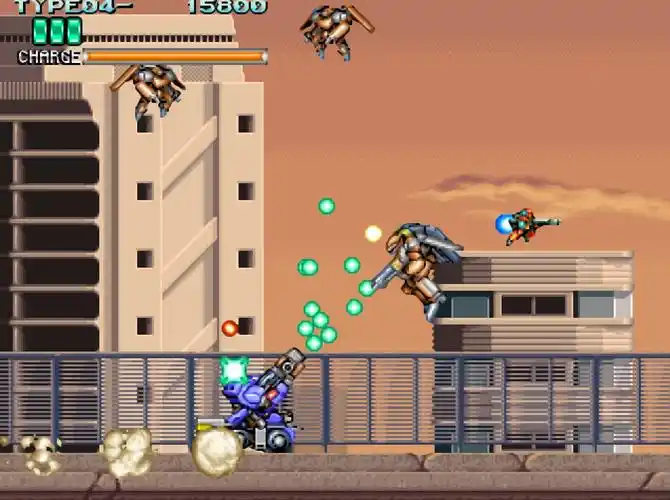 求一款横屏机甲射击街机游戏