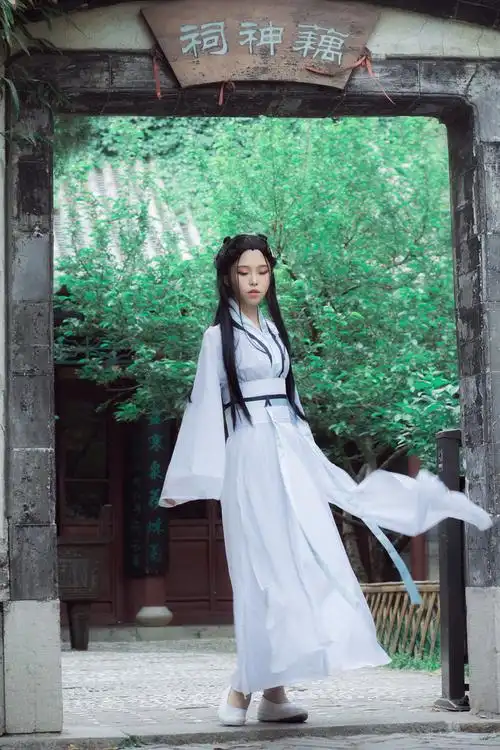 白蛇缘起同款白素贞服小白衣服白娘子cosplay服古装白色汉