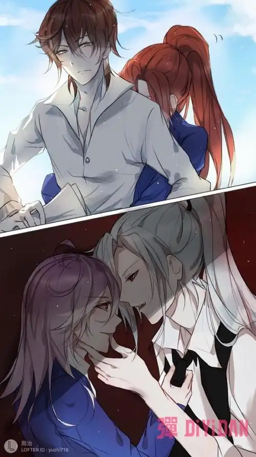 「王者荣耀同人」韩信x李白,都快亲到脸上来了!