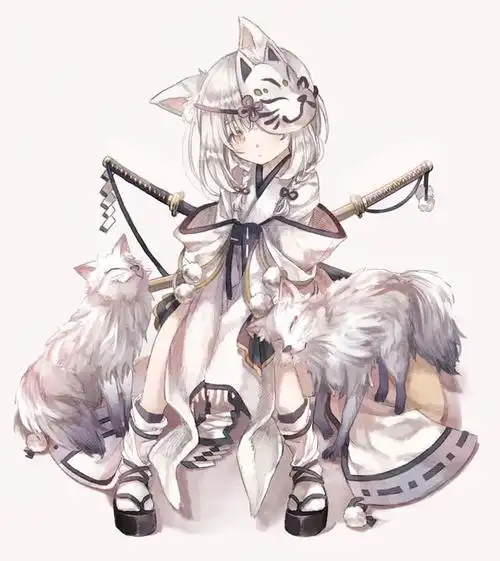 日漫风格中那些喜欢戴狐狸面具的小哥哥小姐姐们,喜欢这种酷吗