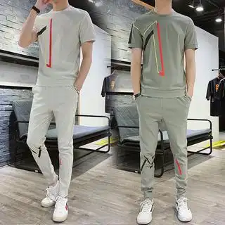 搭配男装全身潮流帅气夏装个性成熟痞帅一套装潮男士衣服一身全套