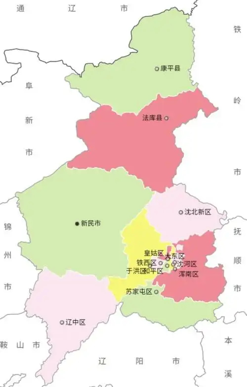 中国行政区划辽宁沈阳