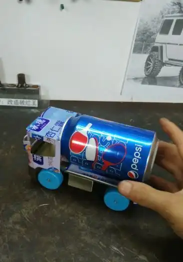 手工制作#易拉罐造汽车