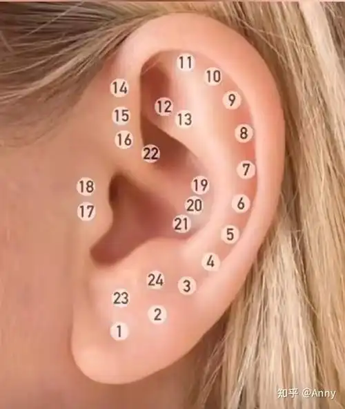 所以呢,贴心的我呢为你们准备好了73打耳洞的最佳位置73