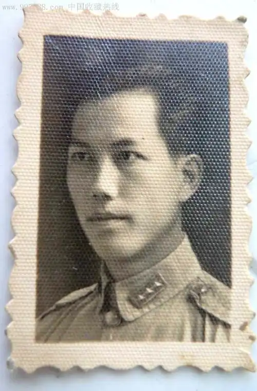 民国三四年军官照背签名