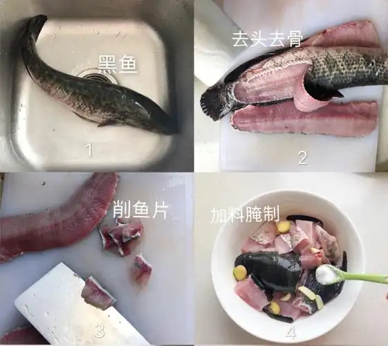 学会就可以在家人面前露一手了,哈哈90做法如下:食材清单:黑鱼2斤