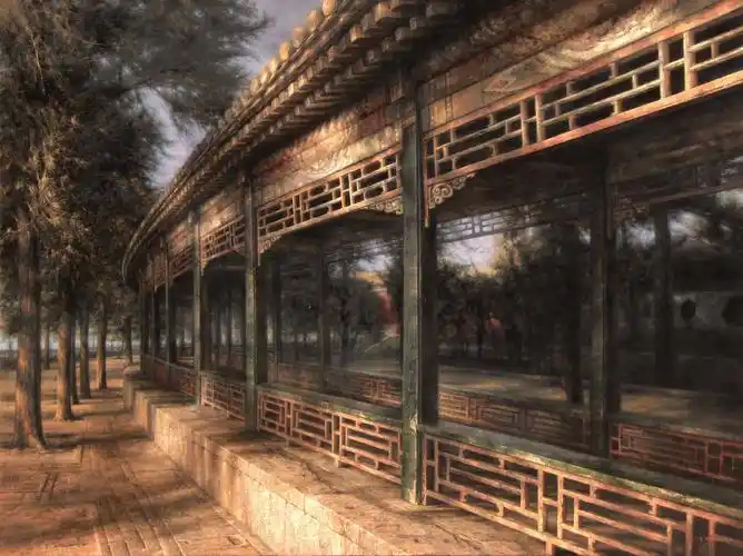 颐和园长廊 - 魏海彬的作品 | artand - 与艺术家面对面的在线画廊