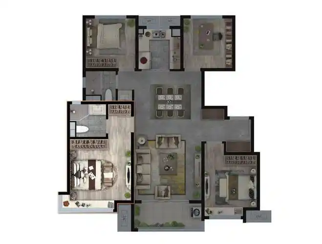 百脉悦府 | 四叶草神户型,以高配空间,质敬美好生活新主张_示意图