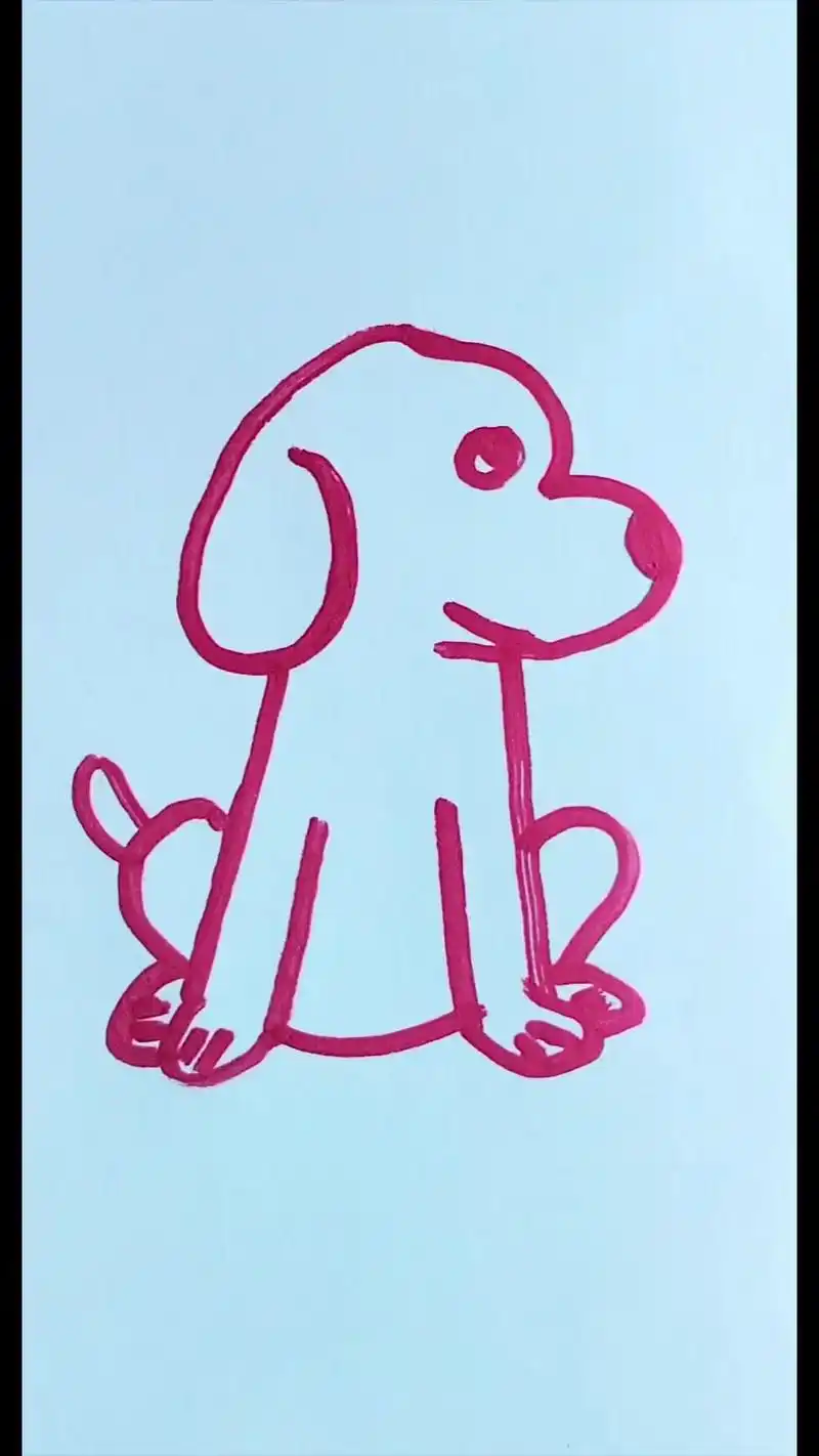 98狗狗简笔画教程.