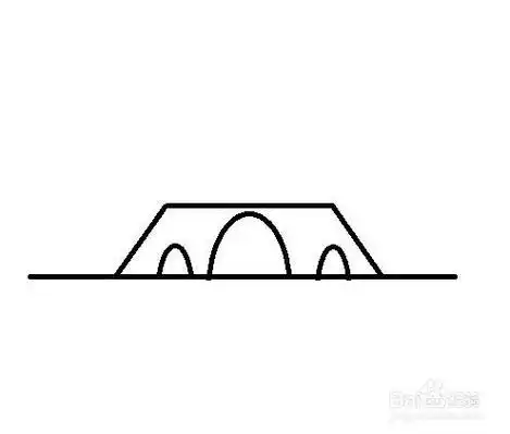 小人过桥简笔画