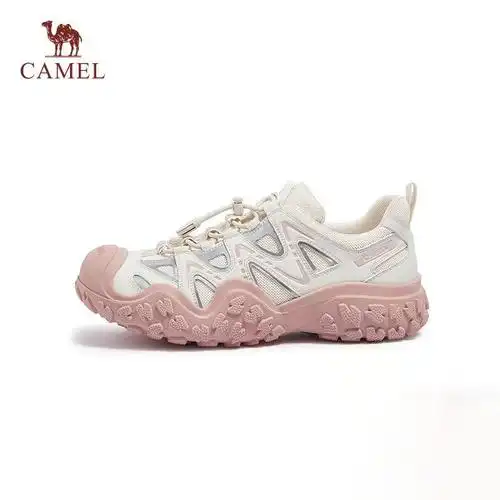 徒步休闲鞋女鞋2024春季复古运动鞋新款骆驼丑萌鞋户外登山鞋女款