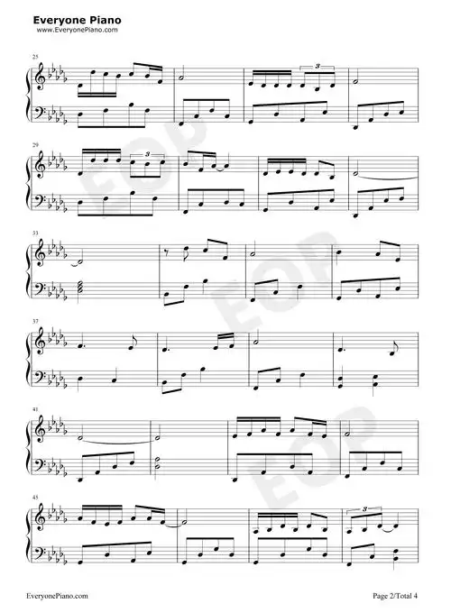 像我这样的人-毛不易五线谱预览2