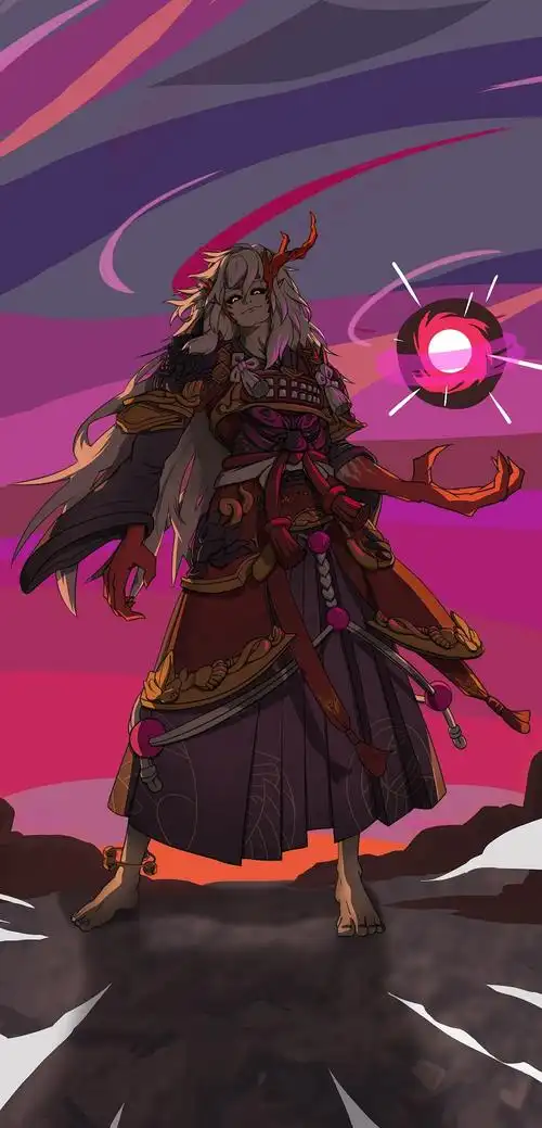 阴阳师/茨木童子/插画