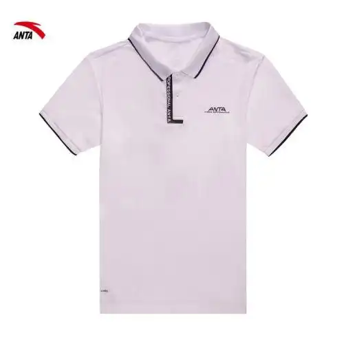 安踏男装短袖t恤翻领运动服夏季休闲半袖官方旗舰店polo衫上衣男