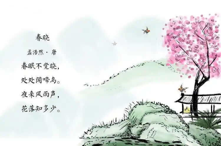 背诵古诗《春晓》