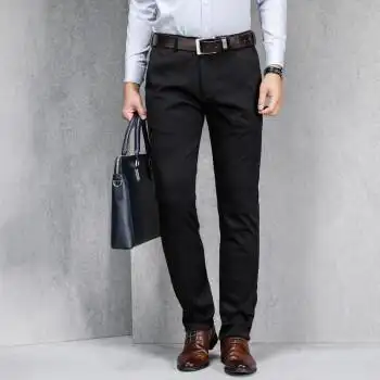 森马同款休闲裤男士宽松直筒西装裤子商务男裤秋季长裤加厚西裤男lee